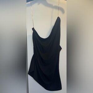 Women’s a new day medium all black one shoulder top